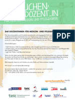 DaF-Dozentinnen Für Medizin - Und Pflegekurse Gesucht