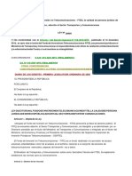 Ley Nº28900-2006 Ley Personería Jurídica Fitel