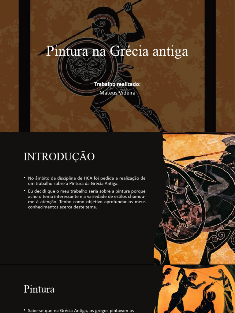Pintura na Grécia Antiga: Estilos e Temas | PDF