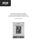 Prácticas Culturales Oficiales en El Campo Teatral de Los Años'40: El Boletín de Estudios de Teatro (1943-1948) .