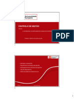 Os Princípios, Instrumentos e Implementação Do Controlo de Gestão