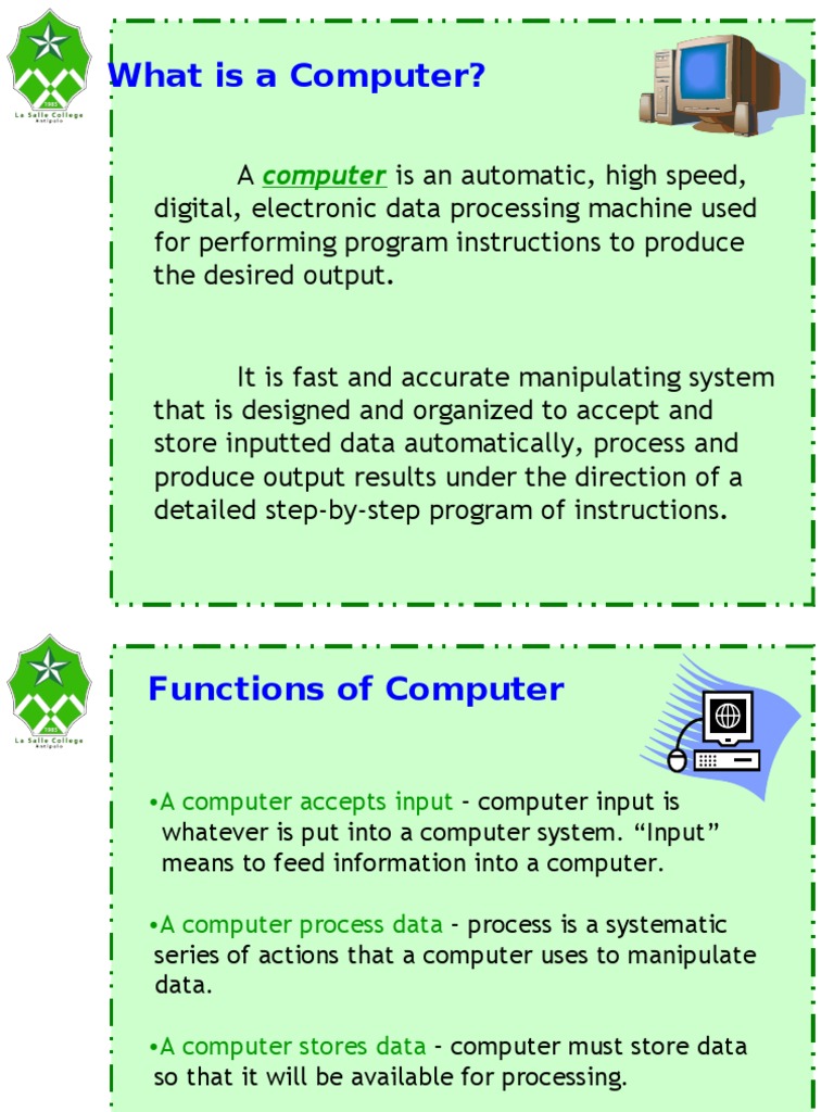 Computer 9 Components of Computer System PDF Computer Program