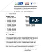 Jadwal Pelaksanaan Dan Ruang Asesmen X-Xi