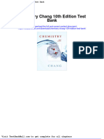 Chemistry Chang 10th Edition Test Bank