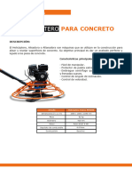 Ficha Técnica Helicoptero para Concreto