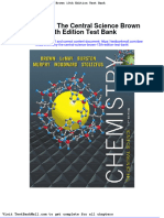 Chemistry The Central Science Brown 13th Edition Test Bank