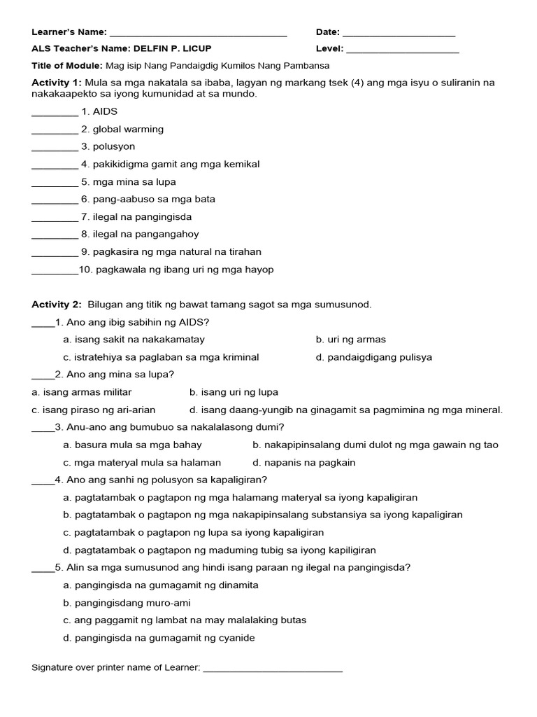 Ls5 work samples pdf