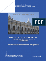 Efectos de Los Derrames de Hidrocarburos en El Ambiente - Acfiman - Enero - 2022