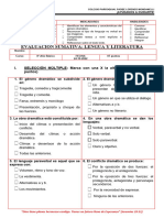 Evaluación Género Dramático Octavo