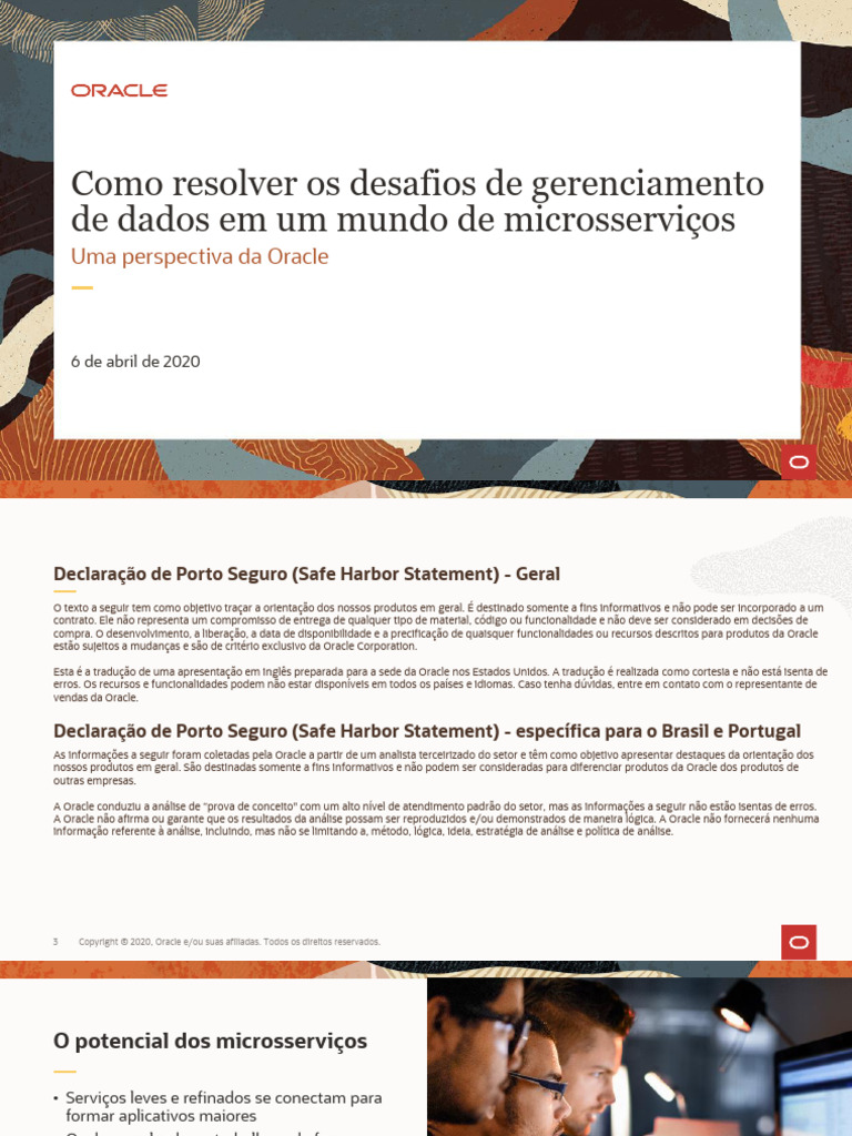 Entendendo microservicos com oracle pdf banco de dados oracle