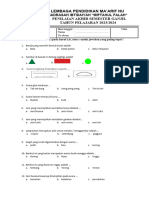 Soal Pas SBK 1