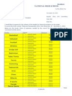 Budget Proposal Grade 8 Council