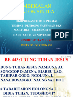 PEMBEKALAN CALON SINTUA HKBP BTP 25 November 2023