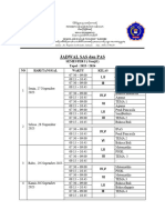 Jadwal Sas Dan Pas SDN 7 Kediri