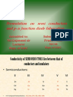 Presentation On Semi Conductors and P-N Junction Diode Fabrication