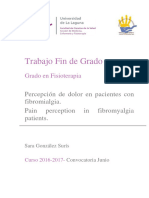 Trabajo Fin de Grado: Percepción de Dolor en Pacientes Con Fibromialgia. Pain Perception in Fibromyalgia Patients