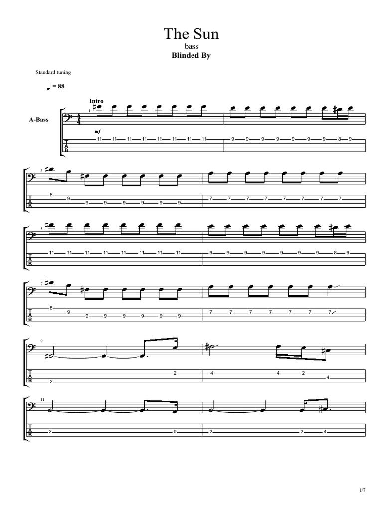 The Sun | PDF | Songs | Musical Compositions