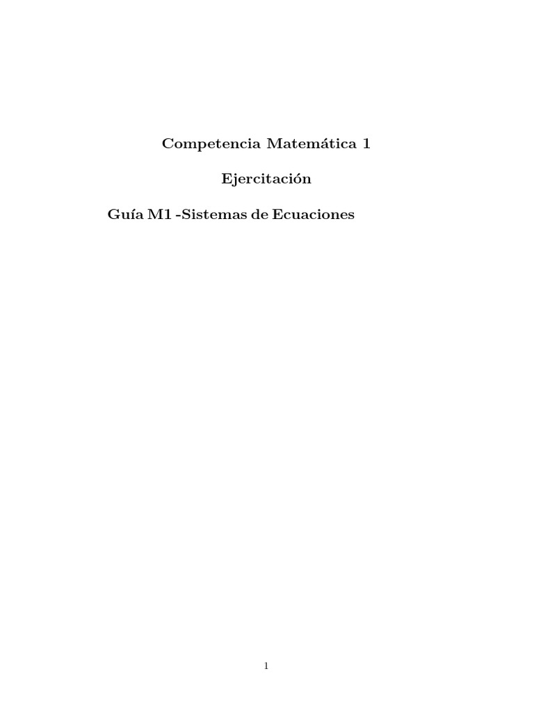 ME10 - Sistemas de Ecuaciones | PDF | Ecuaciones | Conceptos matemáticos