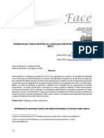 Experiencias Del Trabajo Industrial en La Modalidad Home Office en Ciudad Juárez, México