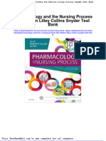 Pharmacology and The Nursing Process 8th Edition Lilley Collins Snyder Test Bank