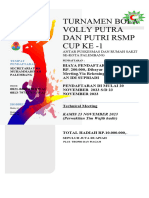 Turnamen Bola Volly Putra Dan Putri RSMP Cup Ke