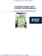 Concepts in Federal Taxation 2014 Murphy 21st Edition Solutions Manual