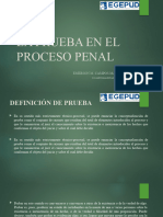 La Prueba y Juicio Oral - Ecm