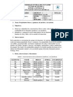 Práctica N°1 Propiedades Físicas y Químicas de Metales y No Metales