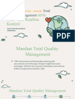 Serta Alat - Alat Kualitas Kontrol: Total Quality Management