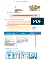 Sesion de Personal Social Lunes 19 de Setiembre