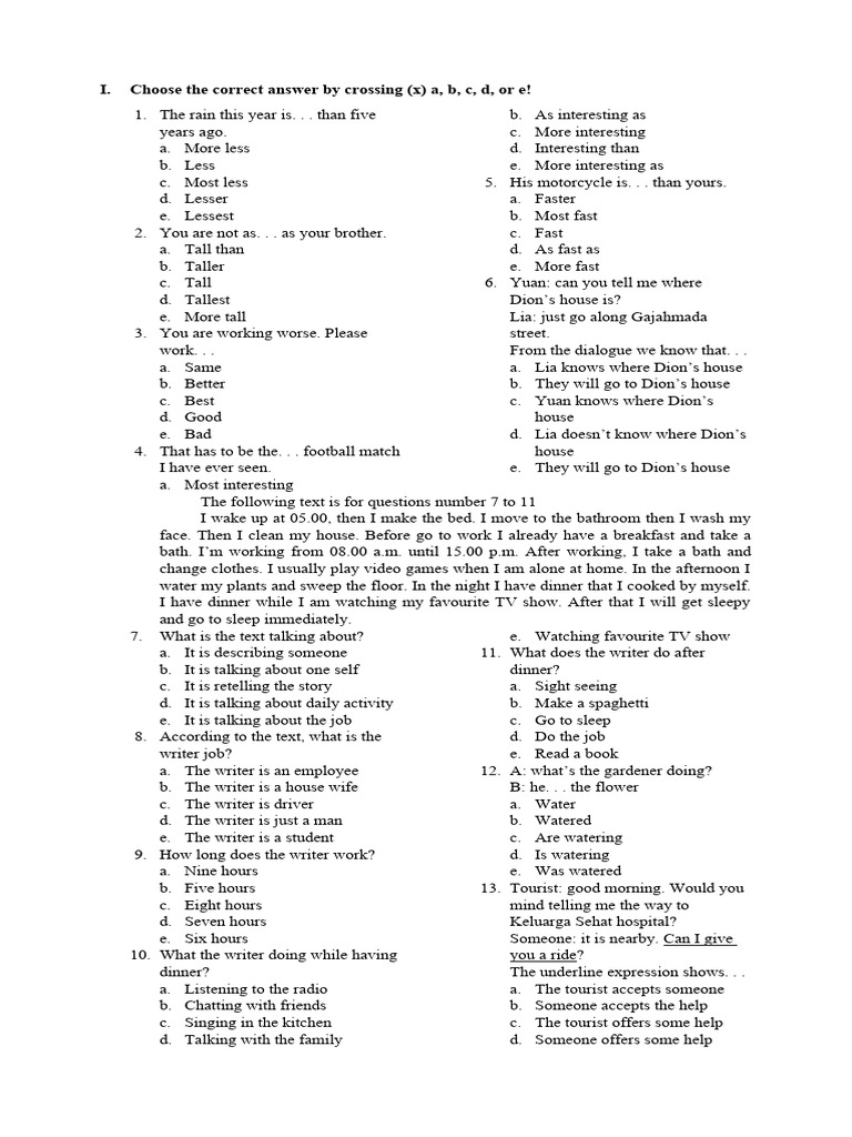 Soal Pas Kelas 11 Smk Pdf Teaspoon Potato