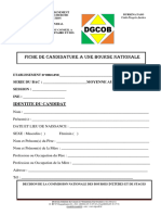 Fiche Candidature A Remplir