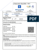 Electronic Reservation Slip (ERS) : 8709204667 19015/saurashtra Exp Sleeper Class (SL)