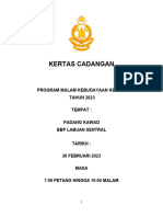 Kertas Cadangan Malam Kebudayaan Kesara 2023