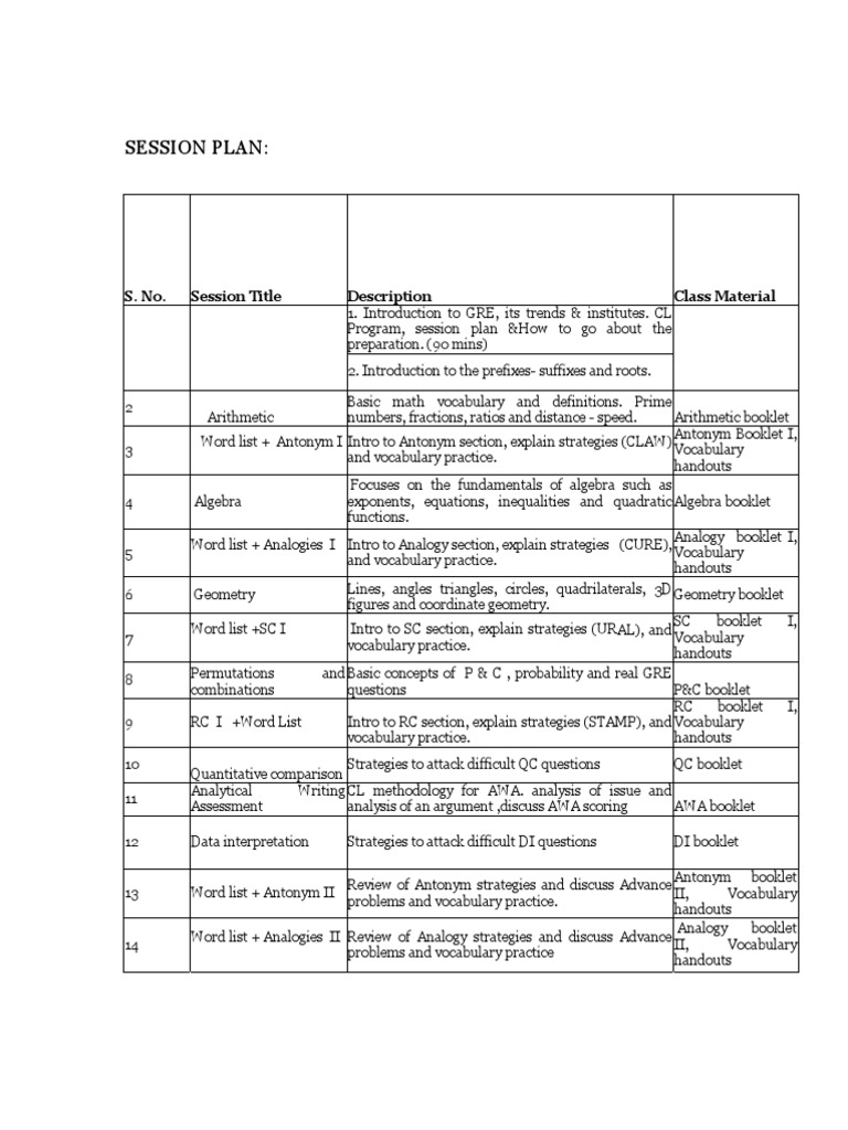 Schedule | PDF