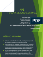 APS - TERAPIA METODO AURIORAL - 6 Semestre Noturno