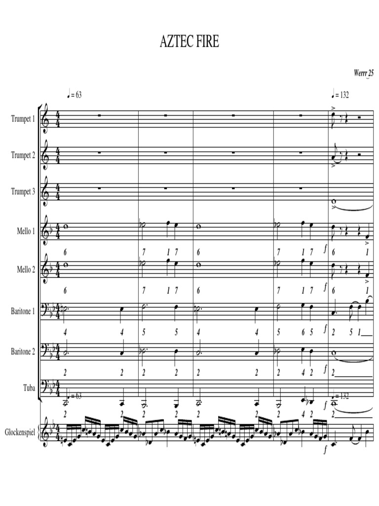 Aztec Fire | PDF | Brass Instruments | Aerophones