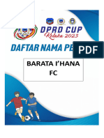 DNP Pemain Dan Official DPRD Cup Kolaka 2023