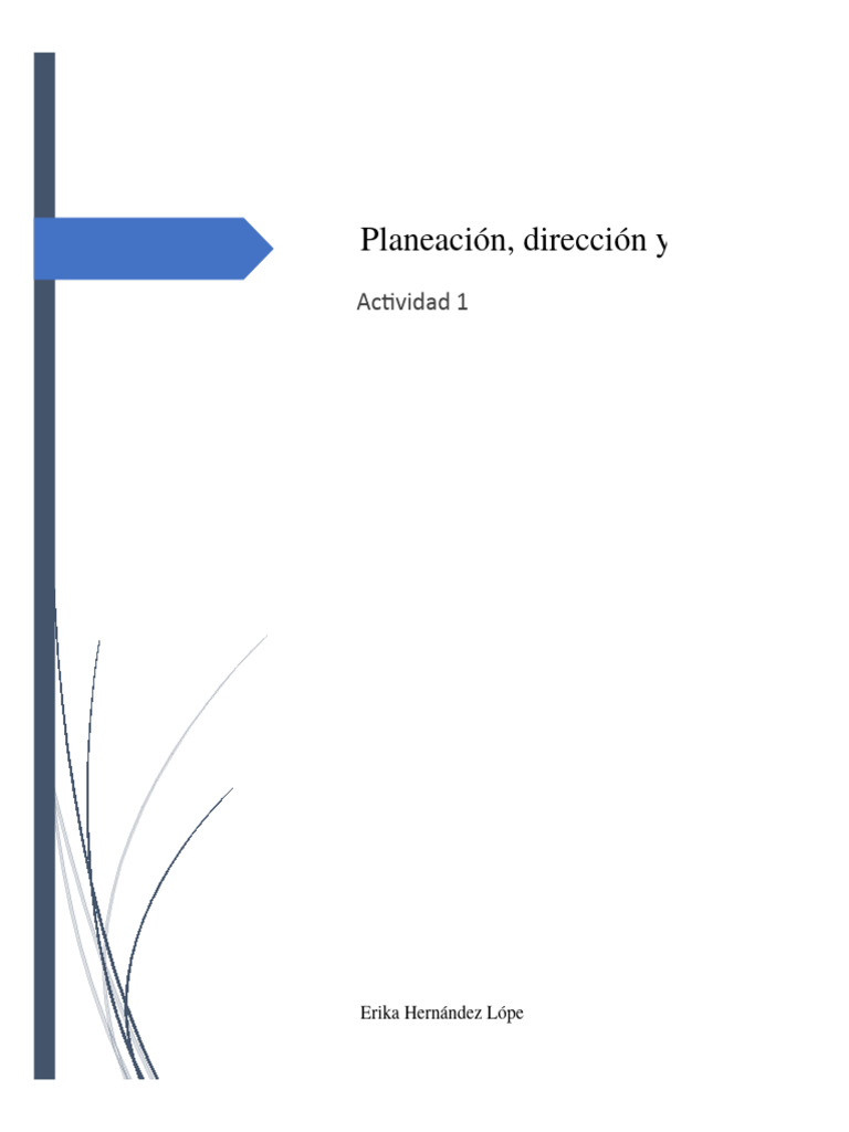 Actividad 1 Planeación, Dirección y Control de Una Empresa | PDF ...