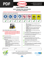 Wynns SOP Electric Forklift