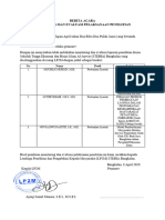 Berita Acara Monev Penelitian PS 2020-2