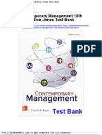 Contemporary Management 10th Edition Jones Test Bank