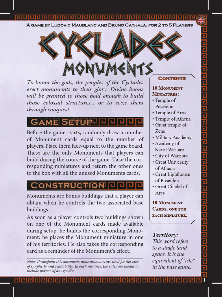 Cyclades Monuments Rules EN OK PDF