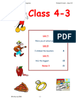 Class 4-3: Unit 7