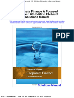 Corporate Finance A Focused Approach 6th Edition Ehrhardt Solutions Manual