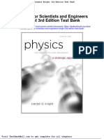 Physics For Scientists and Engineers Knight 3rd Edition Test Bank