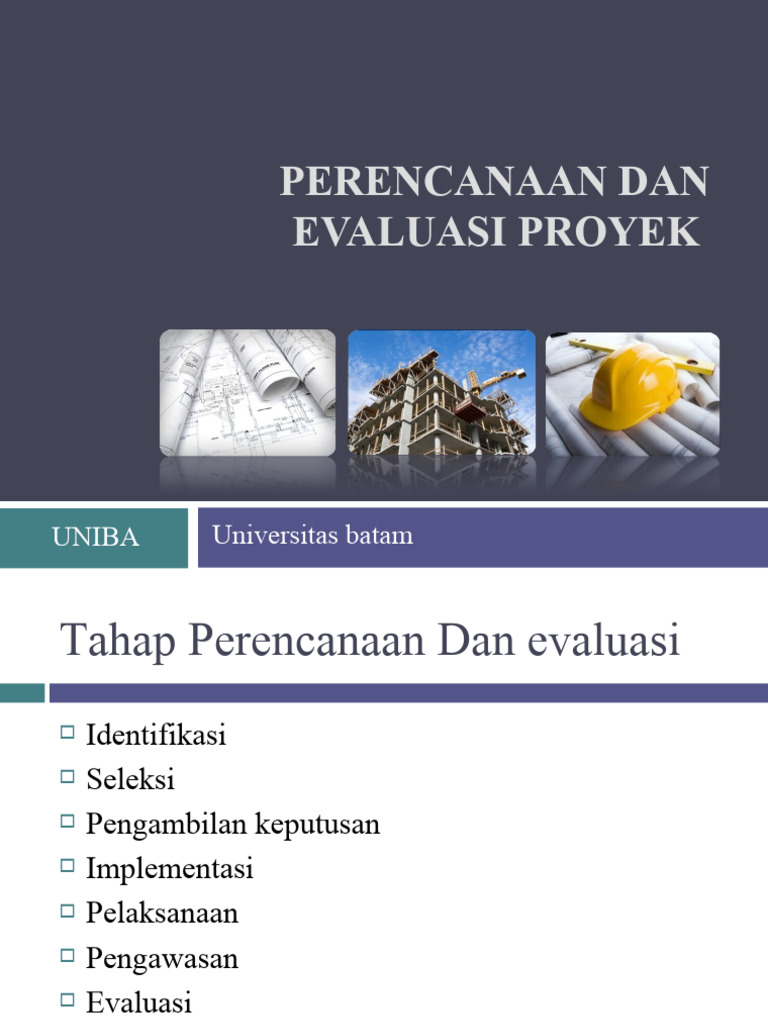 Perencanaan Dan Evaluasi Proyek Pdf