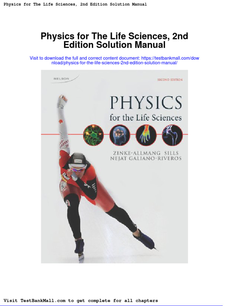 Physics For The Life Sciences 2nd Edition Solution Manual | PDF | Net ...