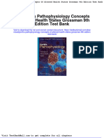 Porths Pathophysiology Concepts of Altered Health States Grossman 9th Edition Test Bank