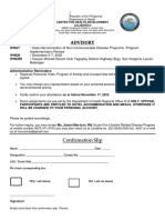 Confirmation Slip Advisory NCD Pir 2023